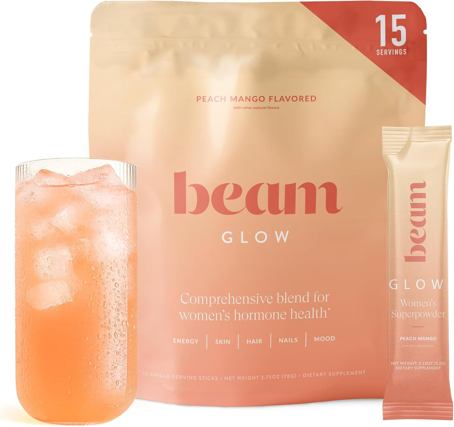 BeamGlow - Superpolvo para Equilibrio Hormonal, Belleza y Bienestar Diario